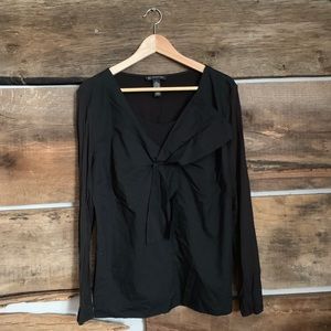 Long sleeve classy ruffled blouse